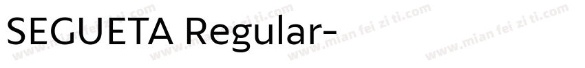 SEGUETA Regular字体转换